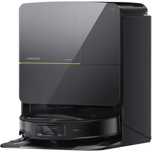 Aspirator robot Roborock Saros Z70, 65 W, 22000 Pa, Autonomie 180 minute, Senzor LiDAR, Negru