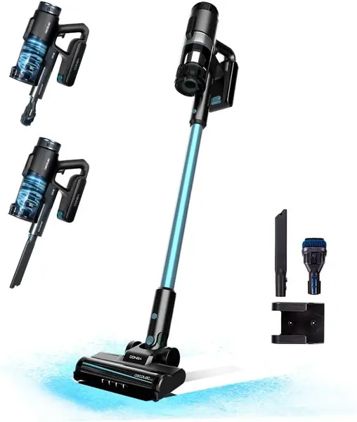 aspirator vertical 3 in 1 rockstar 1500 ray pure, putere 215w, 25.2v li-ion, 12kpa, autonomie 45min, rezervor 500ml - resigilat