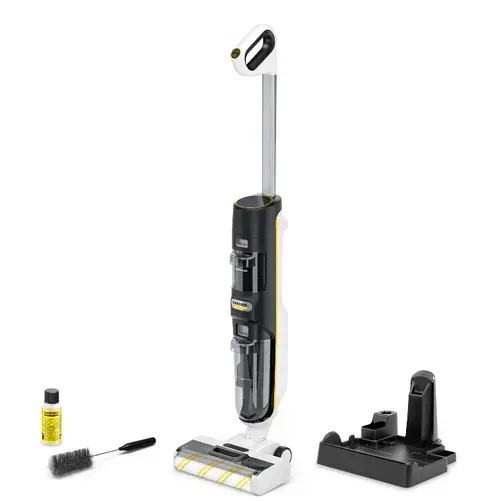 Aspirator vertical cu spalare Karcher FCV 4, 180W, Autonimie 45 min (Negru)