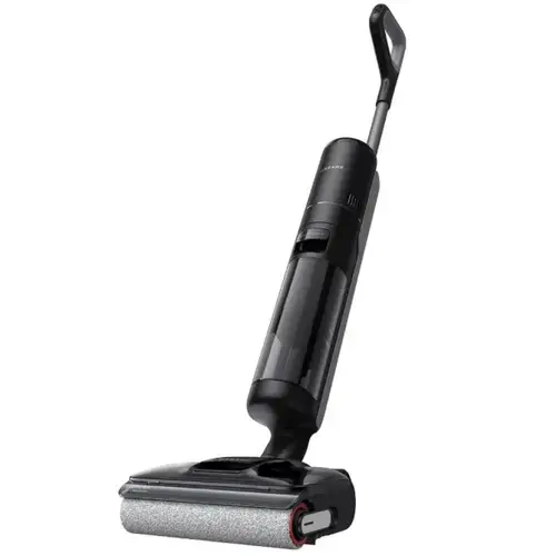 Aspirator vertical Dreame H12 Pro Flexreach, Autonomie pana la 50 minute, 400 W, 18.000 Pa, Rezervor 0.9 l, Ecran LED (Negru)