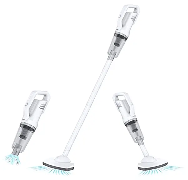 Aspirator vertical Elekom – JB-168, 2 în 1, 120 W, HEPA, alb
