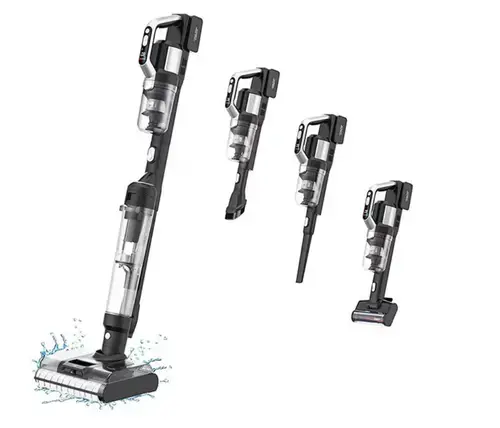 Aspirator vertical fara fir cu spalare Jimmy PW11 Pro 4-in-1 , aspirare umeda/uscata, putere 460W, baterie 4600mAh, autonomie pana la 80 min (Negru)