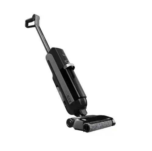 Aspirator vertical fara fir cu spalare Midea X10 Wet and Dry, 220 W, 0.7 l, Autonomie 35 minute (Negru)