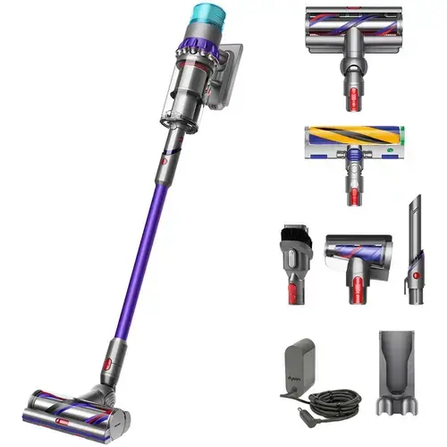 Aspirator vertical fara fir Dyson Gen5 Detect Absolute, 752W, putere de aspirare 280 AW, autonomie 70 min (Mov/Argintiu)