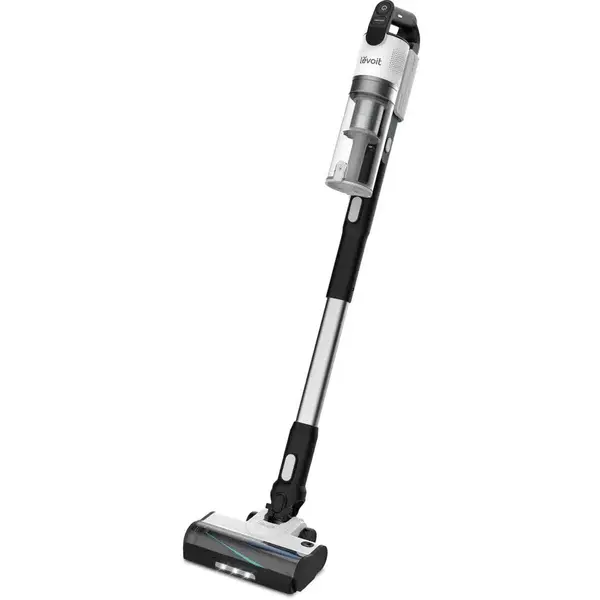aspirator vertical fara fir levoit v200 , autonomie 50 min, iluminare led, 180w, container 0.75 l, filtru hepa 5 stadii, alb