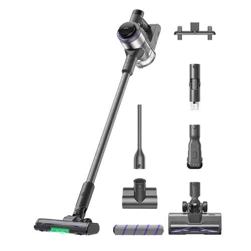 Aspirator vertical fara fir MOVA S7 Ultra, 700 W, Aspirare de 220 AW, Autonomie 80 minute, Ecran OLED, Recipient 0.5 L (Argintiu)