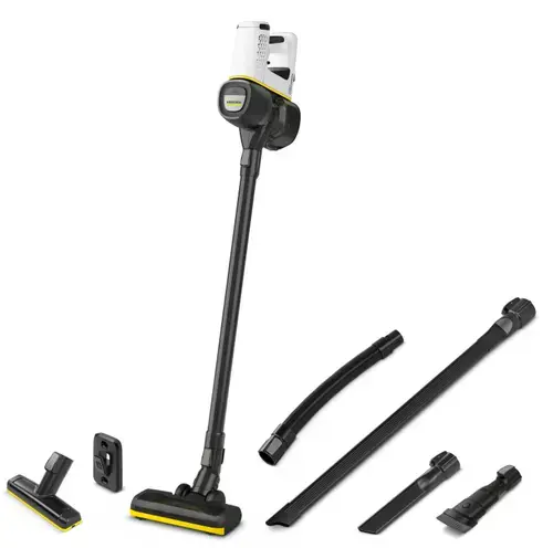 Aspirator vertical Karcher VC 4 Cordless myHome Car, 650ml, autonomie 18/30min (Alb/Negru)