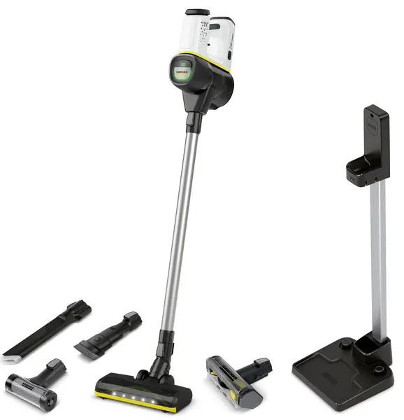 Aspirator vertical Karcher - VC 6, HEPA 12, negru/alb