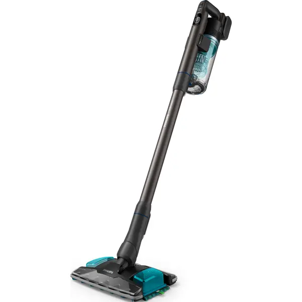 Aspirator vertical Philips XC8155/01, 25.2V, 0.6l, 4 moduri, Autonomie 80 minute, Tehnologie PowerCyclone 12, Ecran Smart LCD