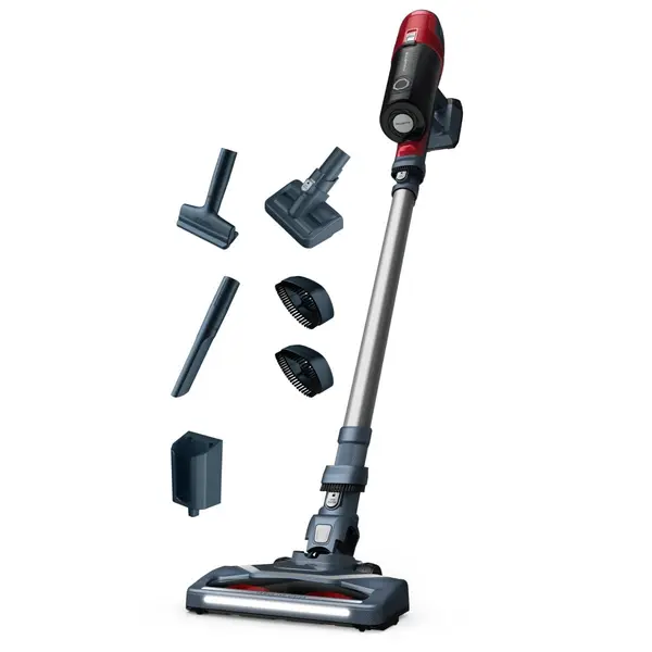 Aspirator vertical Rowenta X-PERT 6.60 RH6877WO 2 in 1 autonomie 45 minute mod Eco functie Boost rosu & gri