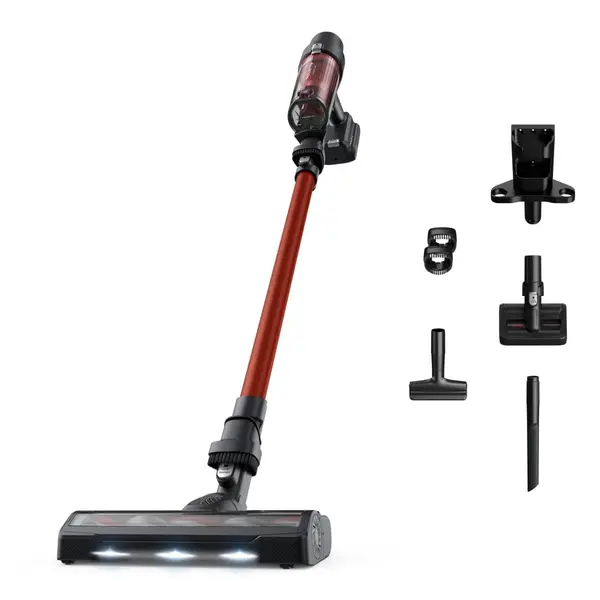 Aspirator vertical Rowenta X-Pert 7.60 RH6A73WO 140 W autonomie pana la 45 minute perie cu iluminare LED statie de incarcare cu suport accesorii