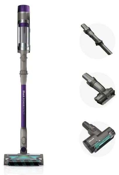 Aspirator vertical Shark - PowerDetect, Anti-Allergen, gri/mov