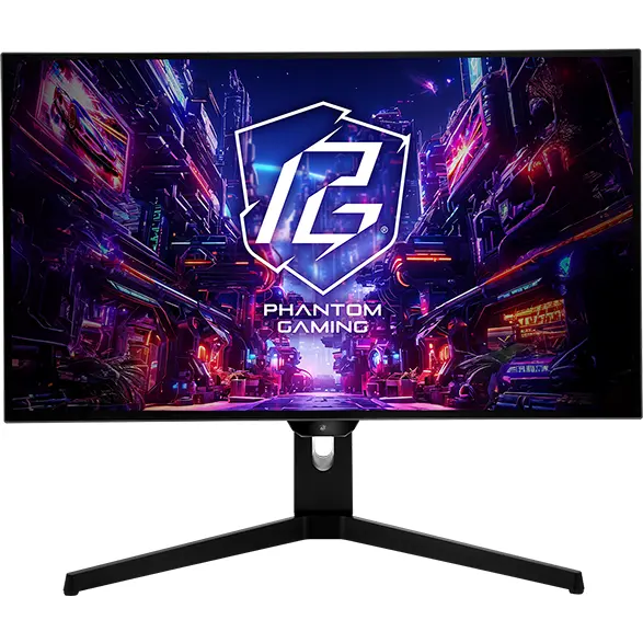 ASROCK Monitor Gaming WOLED ASRock 27 PGO27QFS, QHD (2560 x 1440), HDMI, DisplayPort, Boxe, Pivot, 240 Hz, 0.03 ms, Negru