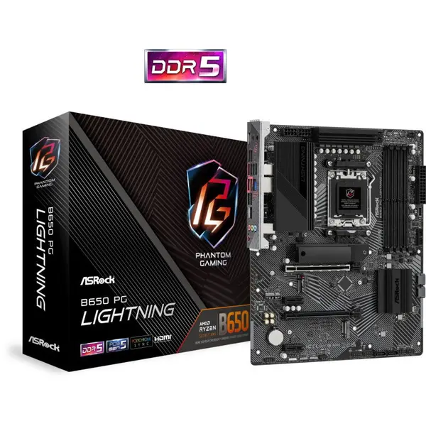 ASROCK Placa de baza ASRock B650 PG Lightning