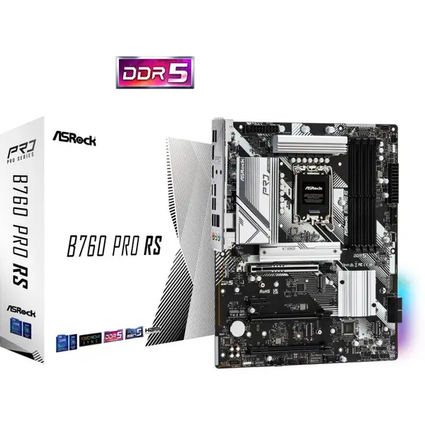 ASROCK Placa de baza ASRock B760 PRO RS