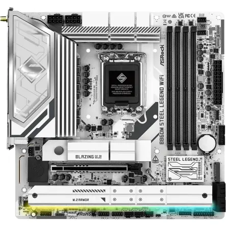 ASROCK Placa de baza ASRock B860M Steel Legend WiFi, Intel B860, socket LGA 1851, DDR5, mATX