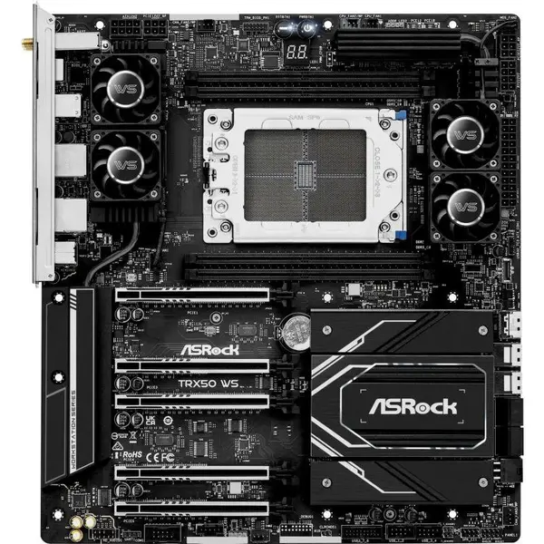 ASROCK Placa de baza Asrock TRX50 WS, sTR5, AMD TRX50, eATX