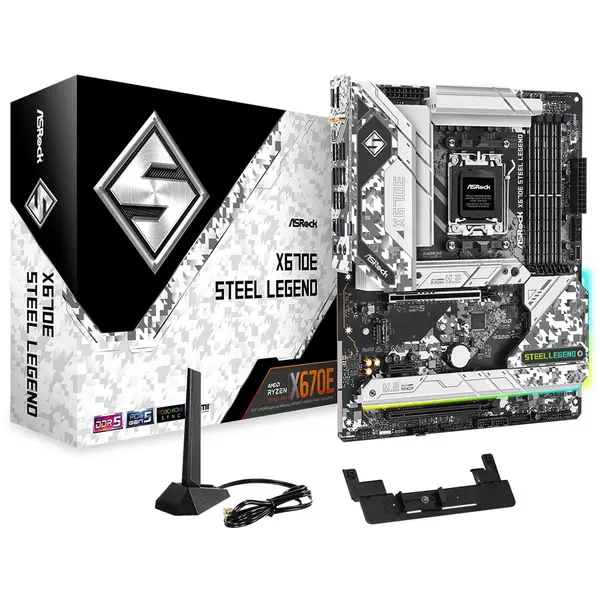ASROCK Placa de baza Asrock X670E STEEL LEGEND, Socket AM5