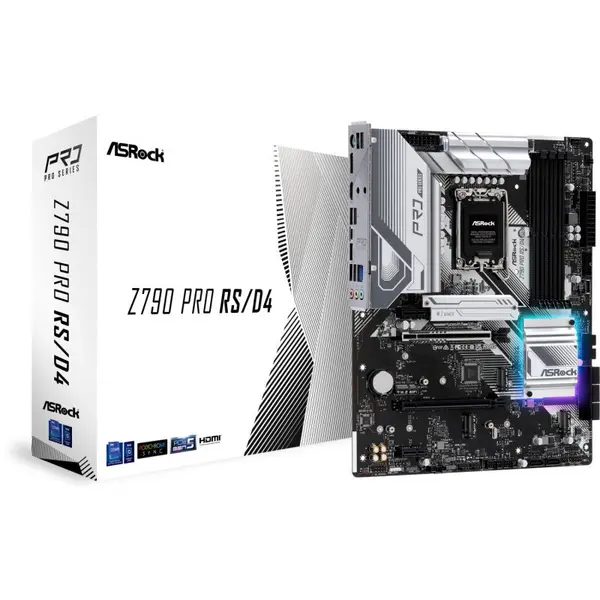 ASROCK Placa de baza Asrock Z790 PRO RS s1700 4xDDR5 HDMI/DP M.2 ATX