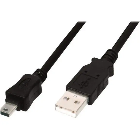 Assmann Connection cable USB A /miniUSB B M/M 1 m black basic