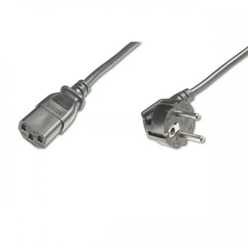 Assmann Power cord Schucko angled/IEC C13 M/F 0,75m