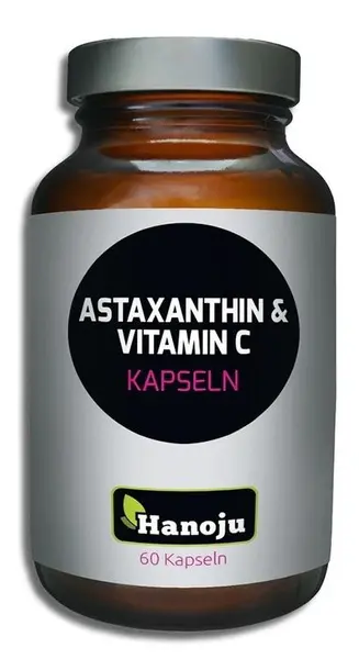 Astaxanthin + Vitamina C, 60 capsule, Hanoju