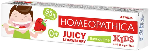 Astera Homeopathica Kids Pastă de dinţi Juicy, 0luni+, 50 ml