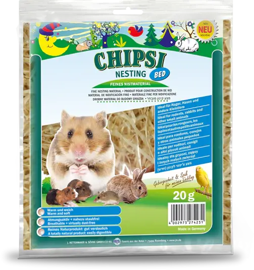 Asternut pentru Rozatoare Chipsi Nesting Bed 20g