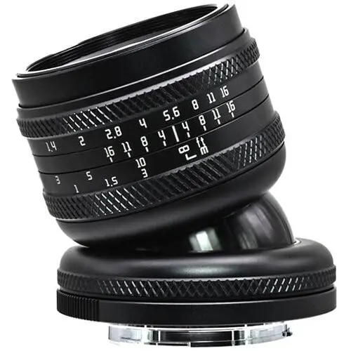 AstrHori Obiectiv Manual AstrHori 50mm F1.4 Full Frame Tilt, Negru