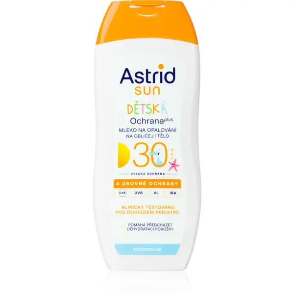 Astrid Sun lapte de soare pentru copii SPF 30 pentru față și corp 200 ml