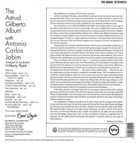 Astrud Gilberto Album - Vinyl | Astrud Gilberto