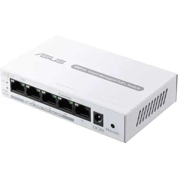 Asus Asus Router ASUS Expert WiFi EBP15,RJ45,60W, IP CamerasVoIP Phones, PoE+ Switch, Alb