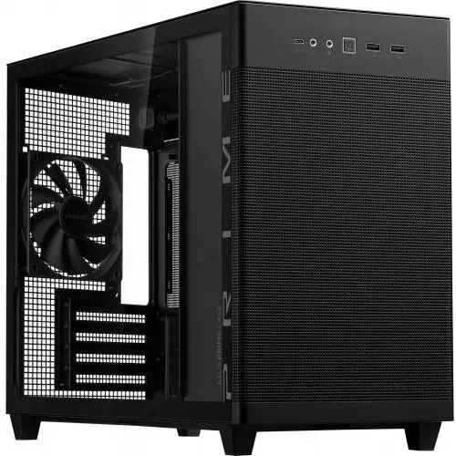 Asus Carcasa ASUS AP201 Prime TG, Fara sursa, Negru