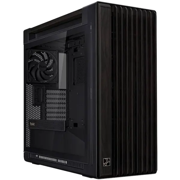Asus Carcasa PC ASUS ProArt PA602, Wood Edition, Black, Tempered Glass