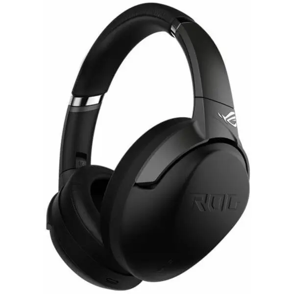 Asus Casti gaming wireless ASUS ROG Strix GO BT, ANC, microfon pentru anularea zgomotulu, difuzoare ASUS Essence 40mm, compatibile multiplatforma, 3.5mm/Bluetooth, pliabile, Negru