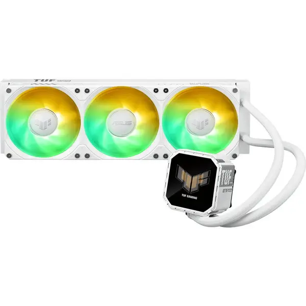 Asus Cooler Procesor ASUS TUF GAMING LC III 360, ARGB, LCD, Alb