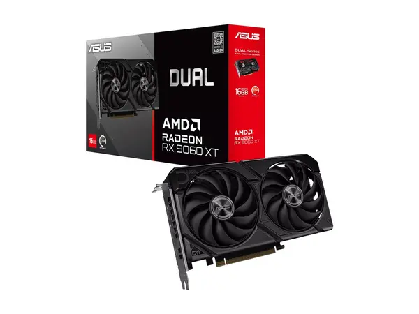 ASUS Dual Radeon RX 9060 XT 16GB GDDR6 - PCIe 5.0, Dual Fan, RDNA 4