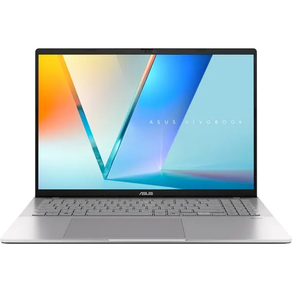 Asus Laptop ASUS 16'' Vivobook S16 M3607HA, WUXGA 144Hz, Procesor AMD Ryzen™ 5 220 (16M Cache, up to 4.90 GHz), 16GB DDR5, 1TB SSD, AMD Radeon 740M, No OS,Argintiu (INT Keyboard)