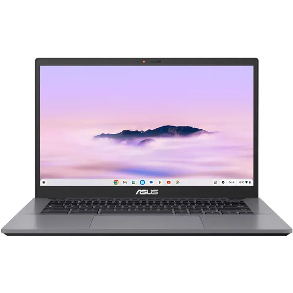 Asus Laptop Asus Chromebook Plus CX34 CX3402CVA cu procesor Intel Core 5 120U, 14 inch, Full HD, 16GB RAM, 256GB SSD, Intel Graphics, ChromeOS, Gri