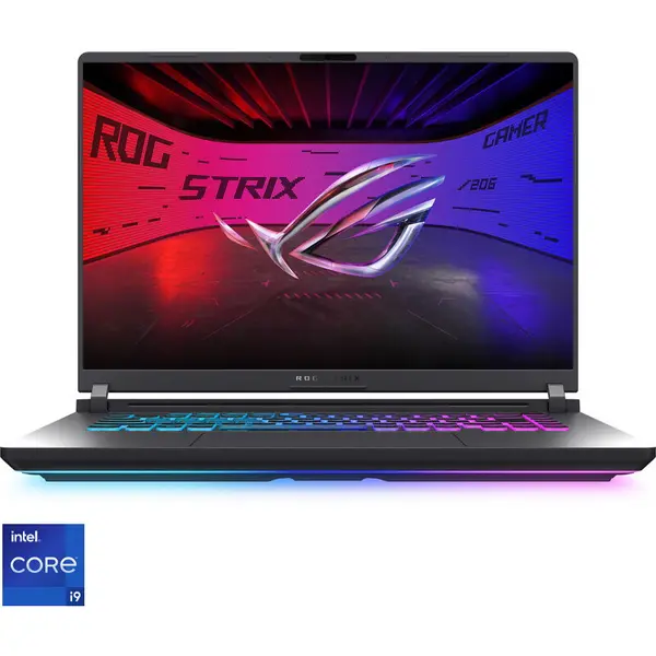 Asus Laptop ASUS Gaming 16'' ROG Strix G16, 2.5K 240Hz, Intel® Core™ i9 14900HX, 32GB DDR5, 1TB SSD, GeForce RTX 5070 8GB, No OS, Gri (INT Keyboard)
