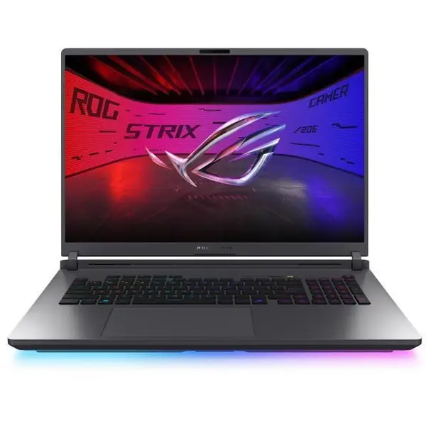Asus Laptop Asus ROG Strix G16, 2025, G615LR-S5073, 16 inch, WQXGA, 2560 x 1600, Intel Core Ultra 7, 255HX 20 C / 20 T, 1.8 GHz - 5.2 Ghz, 36 MB cache, 32 GB DDR5, 1 TB SSD, Nvidia GeForce RTX 5070 Ti, Fara sistem de operare, Gri (INT Keyboard)