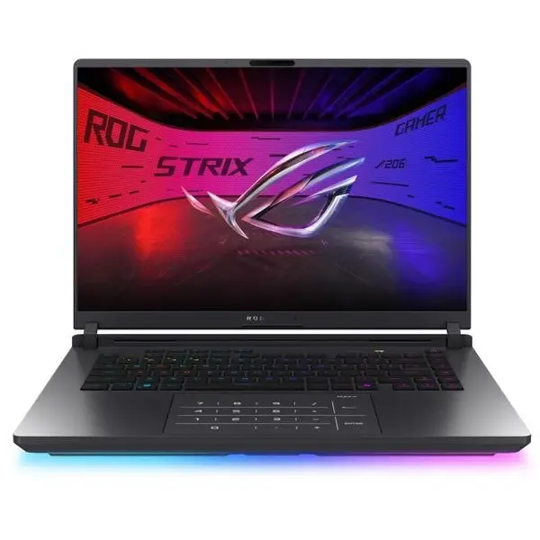 Asus Laptop Asus ROG Strix G16, 2025, G615LR-S5082, 16 inch, WQXGA, 2560 x 1600, Intel Core Ultra 9, 275HX 24 C / 24 T, 2.7 GHz - 5.4 GHz, 40 MB cache, 28 W, 32 GB DDR5, 2 TB SSD, Nvidia GeForce RTX 5070 Ti, Fara sistem de operare, Gri (INT Keyboard)