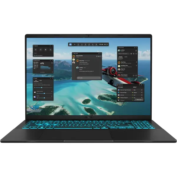 Asus Laptop Asus V16 V3607VU-RP059W, Intel Core 5 210H, 16 inch, RAM 16 GB, SSD 1 TB, NVIDIA GeForce RTX 4050 6GB, Windows 11 Home, Negru