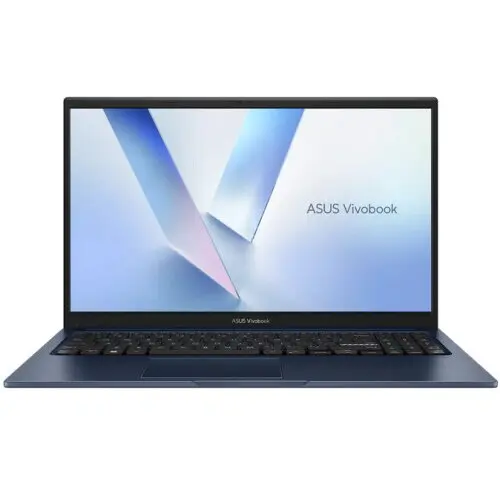 Asus Laptop Asus Vivobook 15 cu procesor Intel Core 5 320, 15.6 inch Full HD, 16GB RAM, 512GB SSD, Intel Graphics, Free DOS, Albastru