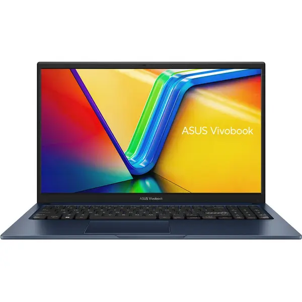 Asus Laptop Asus Vivobook 15 R1504VA cu procesor Intel Core i3-1315U, 15.6 inch, Full HD, 8GB RAM, 512GB SSD, Intel UHD Graphics, No OS, Albastru