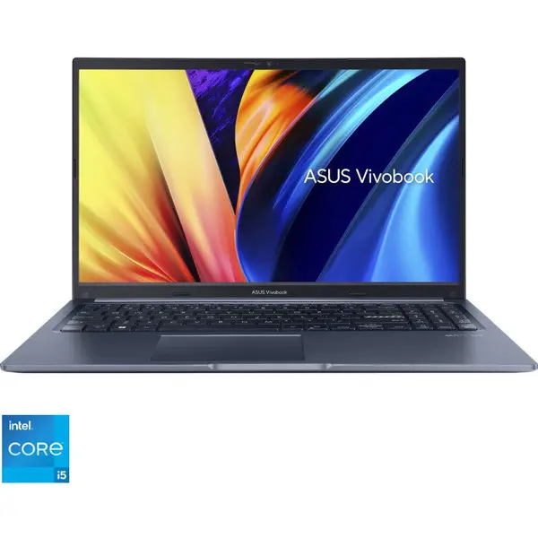Asus Laptop ASUS Vivobook 15 X1502VA, Display 15.6'' FHD (1920x1080), Procesor Intel® Core™ i5-13420H , Memorie RAM 16GB DDR4, Capacitate de stocare 1TB SSD, Placa video integrata Intel UHD, No OS, Albastru (INT Keyboard)