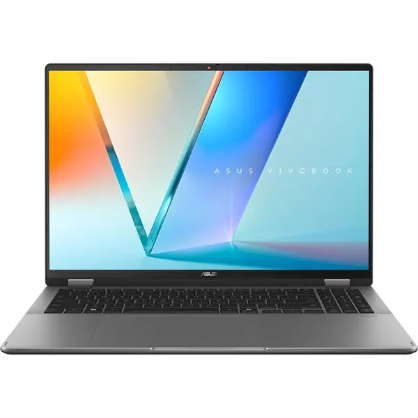 Asus Laptop ASUS Vivobook 16 Flip OLED TP3607SA-RJ050X, Intel Core Ultra 5 226V pana la 4.8GHz, 16 3K, 16GB, SSD 1TB, Intel Arc Graphics, Windows 11 Pro, Matte Gray (INT Keyboard)