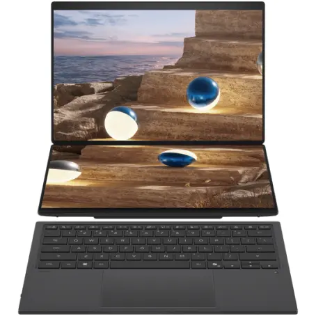 Asus Laptop ASUS Zenbook Duo UX8407AA-SN231X, Intel Core Ultra X9 388H, 2 x 14 inch Touch, RAM 32GB, SSD 1TB, Intel Arc B390, Windows 11 Pro, Moher Gray