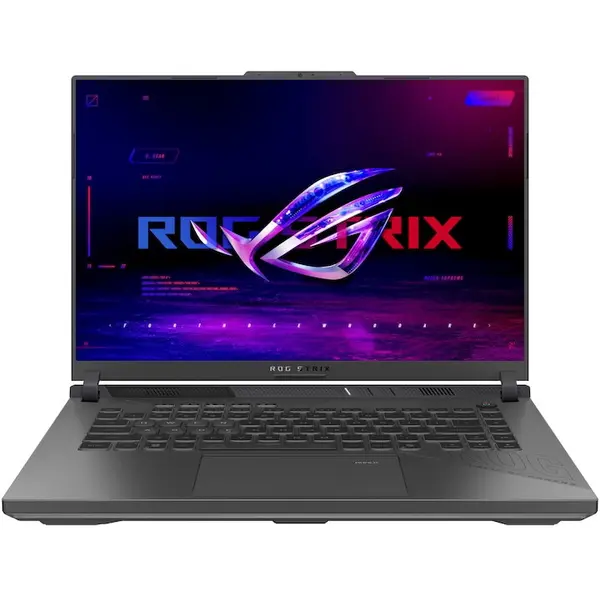 Asus Laptop Gaming ASUS ROG Strix G16 G614FR, Procesor AMD Ryzen™ 9 9955HX pana la 5.40 GHz, 16 inch, 2.5K, WQXGA, 240Hz, 32GB RAM, 1TB SSD, NVIDIA GeForce RTX 5070 Ti 12GB, Windows 11 Pro, Gri