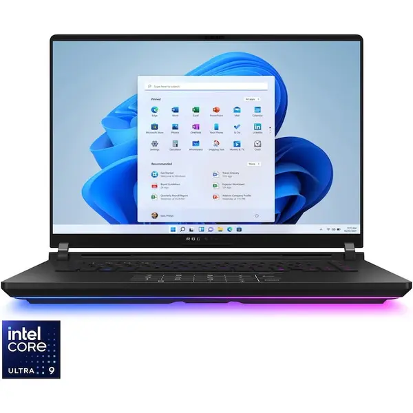 Asus Laptop Gaming ASUS ROG Strix SCAR 16 G635LW, procesor Intel® Core™ Ultra 9 275HX pana la 5.4GHz, 16 inch, 2.5K WQXGA, Mini LED, 240Hz, G-Sync, 64GB DDR5, 2TB + 2TB SSD, NVIDIA® GeForce RTX™ 5080 16GB GDDR7, Windows 11 Pro, Negru